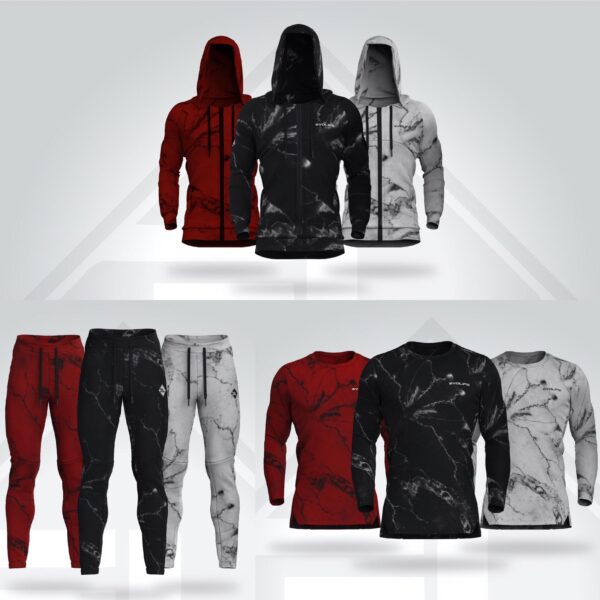 Zarsee hoodie + Jogger + Long sleeve set